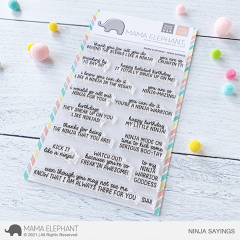 MAMA ELEPHANT: Ninja Sayings | Stamp