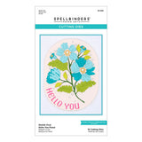 SPELLBINDERS:  Stylish Oval Hello You Floral | Die