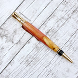 NORTHWEST BEACH WORKS:  Ballpoint Pen (Spalted Poplar & Resin)