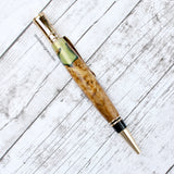 NORTHWEST BEACH WORKS:  Ballpoint Pen (Spalted Maple Burl & Resin)