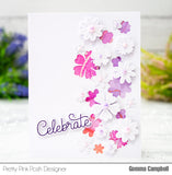 PRETTY PINK POSH:  Celebration Scripts | Die Set