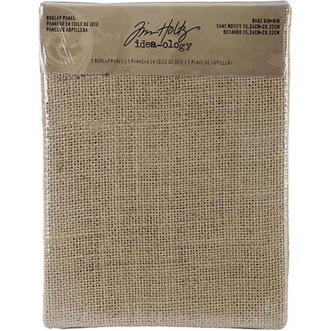 TIM HOLTZ: Idea-ology Burlap Panel 6" x 8"