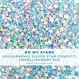 TRINITY STAMPS: Embellishment Mix | Oh My Stars Holographic Star Confetti