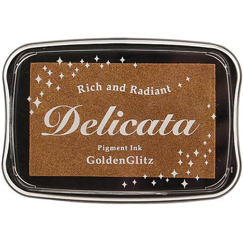 Pigment Ink Pad - Delicata Golden Glitz