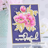 SPELLBINDERS:  Hello Friend Sentiments | Hot Foil Plate