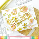 WAFFLE FLOWER: Outlined Hello | Die