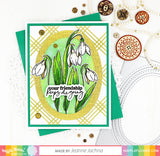 WAFFLE FLOWER: Hello Friend Sentiments | Combo Stamp & Die