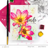 ALTENEW: Paint-A-Flower: Dahlia Bright Eyes Outline | Stamp