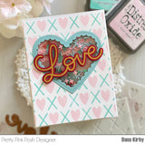 PRETTY PINK POSH:  XOXO | Layered Stencil 3PK