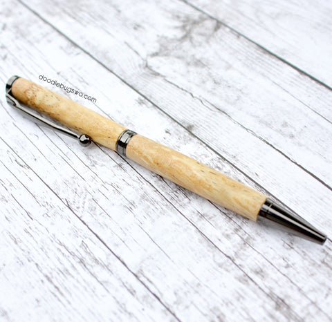 NORTHWEST BEACH WORKS:  Ballpoint Pen (Spalted Birch)