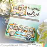 MAMA ELEPHANT: Little Agenda Bus | Stamp