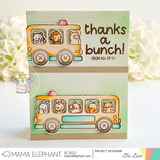 MAMA ELEPHANT: Little Agenda Bus | Stamp