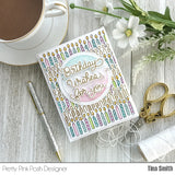 PRETTY PINK POSH:  Birthday Scripts | Die Set