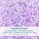 TRINITY STAMPS: Confetti Embellishment Mix | Grape Slush