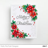 PRETTY PINK POSH: Poinsettia Corners | Die Set (S)