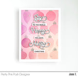 PRETTY PINK POSH: Holiday Scripts | Die Set