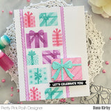 PRETTY PINK POSH:  Stencil | Layered Presents 3PK